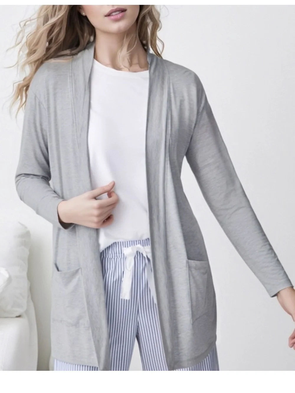 NWT Gray Heather sleepwear robe cover up in size XXL